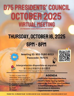 President's Council October Flyer - English